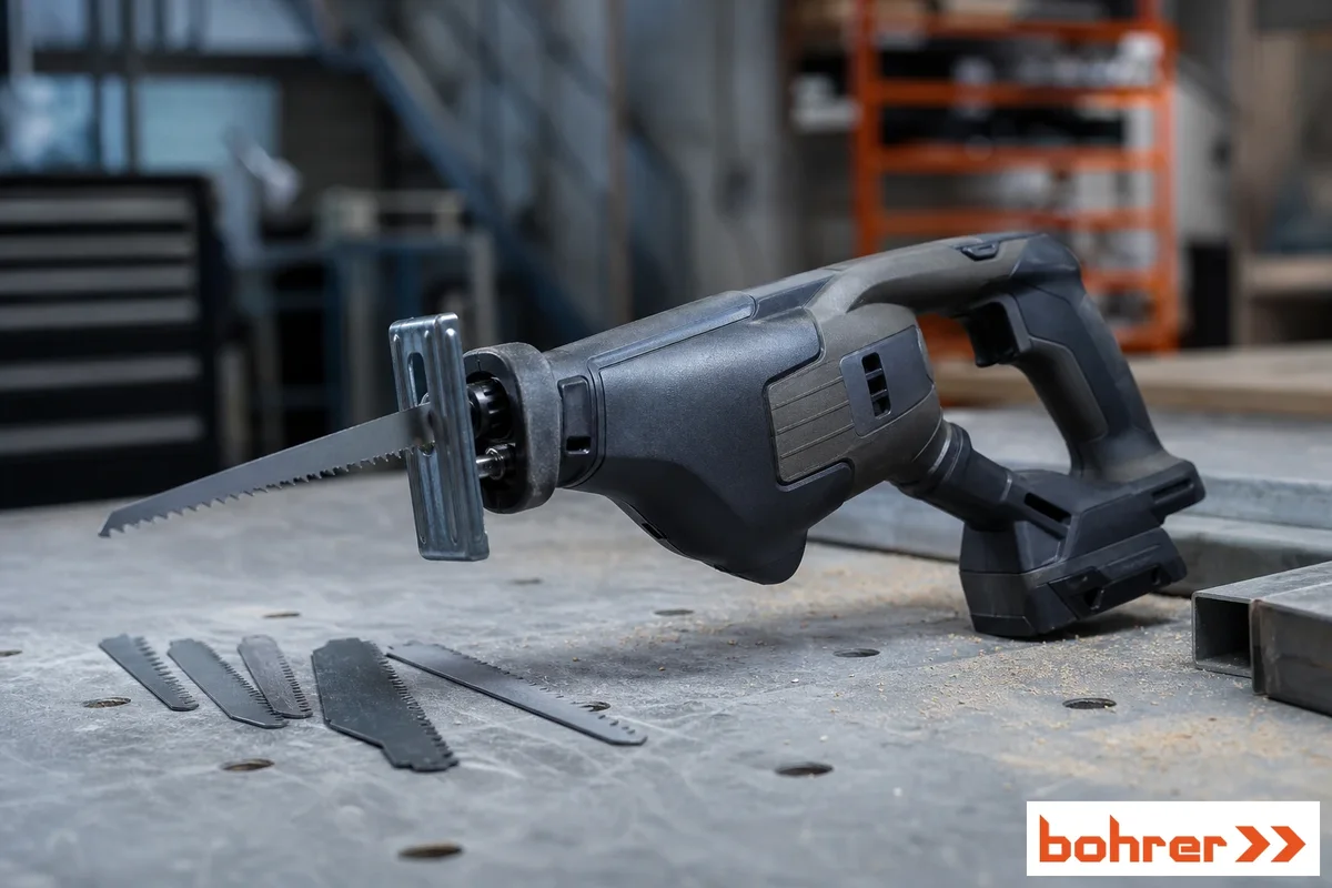 Иллюстрация к материалу «Festool представляет компактную аккумуляторную сабельную пилу ERSC 18 для одноручного использования». Изображение создано для материала и не изображает конкретную модель оборудования.