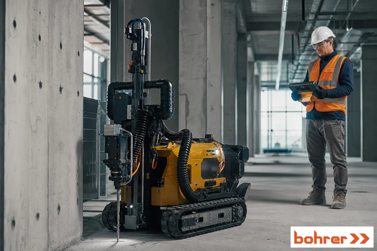 Иллюстрация к материалу «Робот DEWALT DALE получил награду Fast Company 2026 за автоматизацию сверления бетона». Изображение создано для материала и не изображает конкретную модель оборудования.