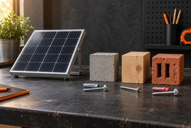 Условная иллюстрация панели и крепежа; не схема монтажа.